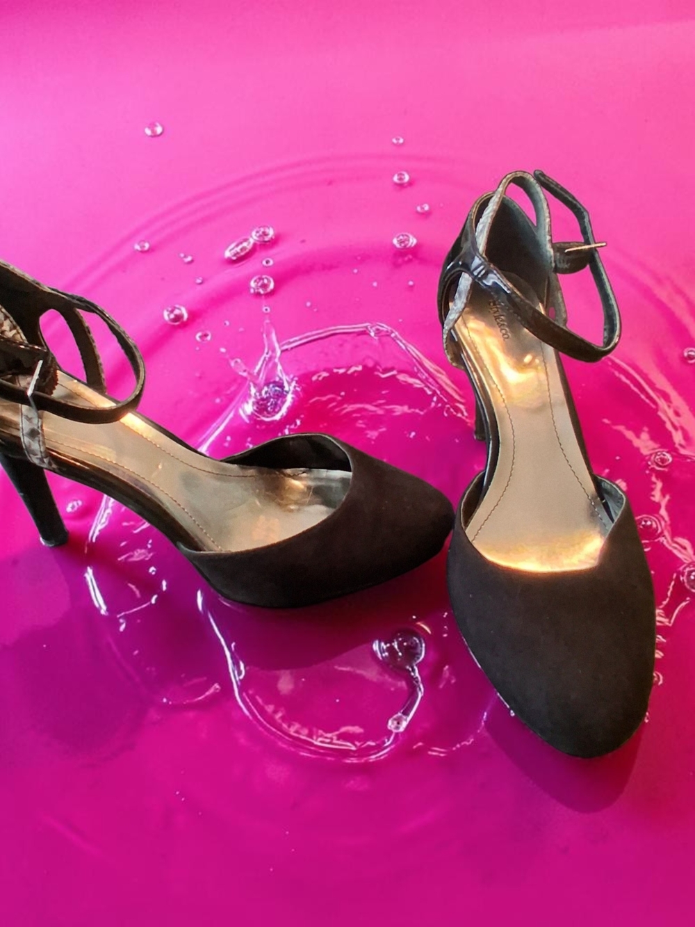 Style & Co. Black Ankle-Strap Suede Pumps
